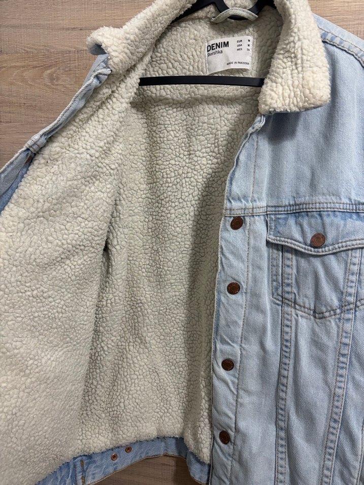 Düğmeli Rahat Kesim Mavi Denim Ceket - Görsel 3