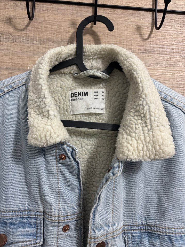 Düğmeli Rahat Kesim Mavi Denim Ceket - Görsel 2