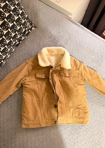 LC Waikiki Lcw Cocuk Kahverengi Pelus Yaka Ceket 3 Yas