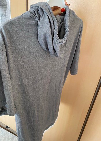 Gri Kısa Kollu  erkek Sweatshirt - Görsel 2