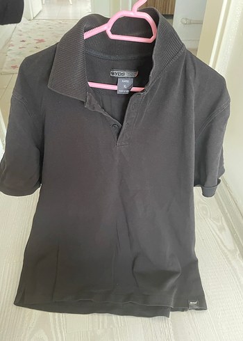 Erkek Siyah Kısa Kollu Polo Tişört - Görsel 2