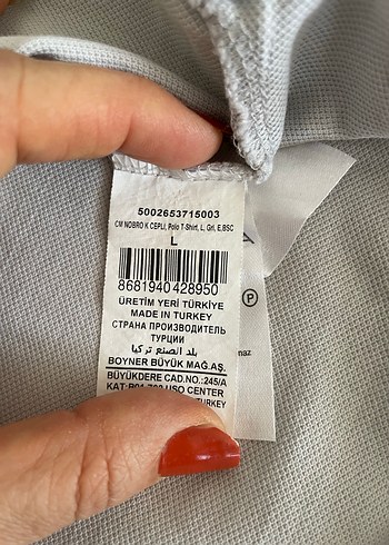 Gri Erkek Polo Yaka Kısa Kollu Tişört - Görsel 4