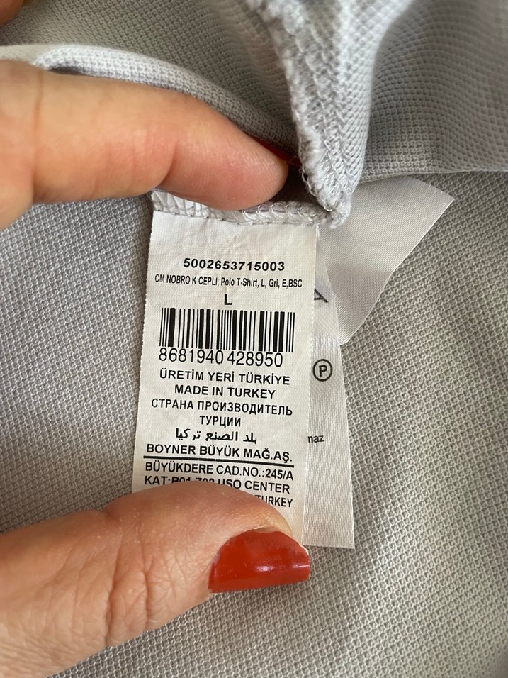 Gri Erkek Polo Yaka Kısa Kollu Tişört - Görsel 4