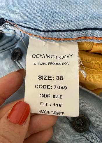 Gri Düğmeli Erkek Denim Pantolon - Görsel 4