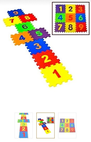 9 parça Yer matı puzzle