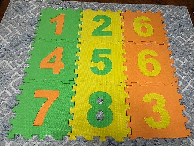 9 parça Yer matı puzzle