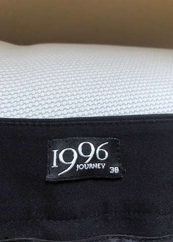 38 Beden siyah Renk Journey Dar paça Kadın Siyah Fermuarlı Kumaş Pantolon