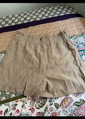 Koton Bej Geniş Kesim Şort koton