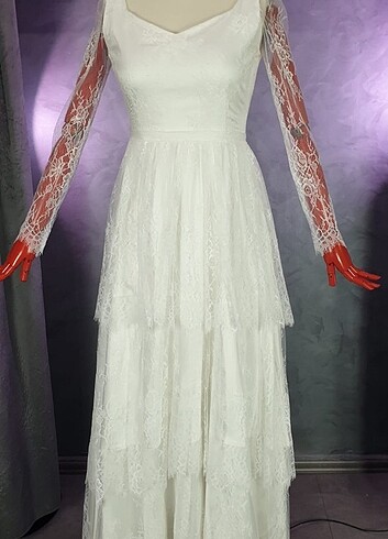 Özel Tasarım Dantel Gelinlik - Görsel 6