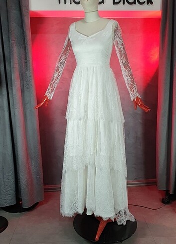 Özel Tasarım Dantel Gelinlik - Görsel 9