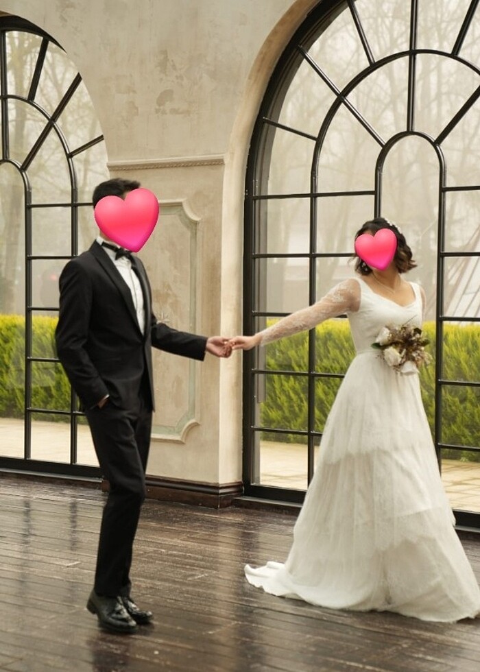 Özel Tasarım Dantel Gelinlik - Görsel 2