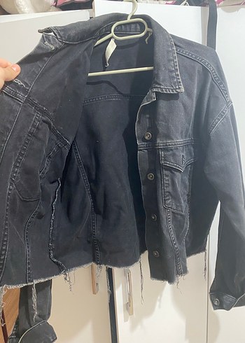 Siyah Kadın Denim Ceket - Görsel 2