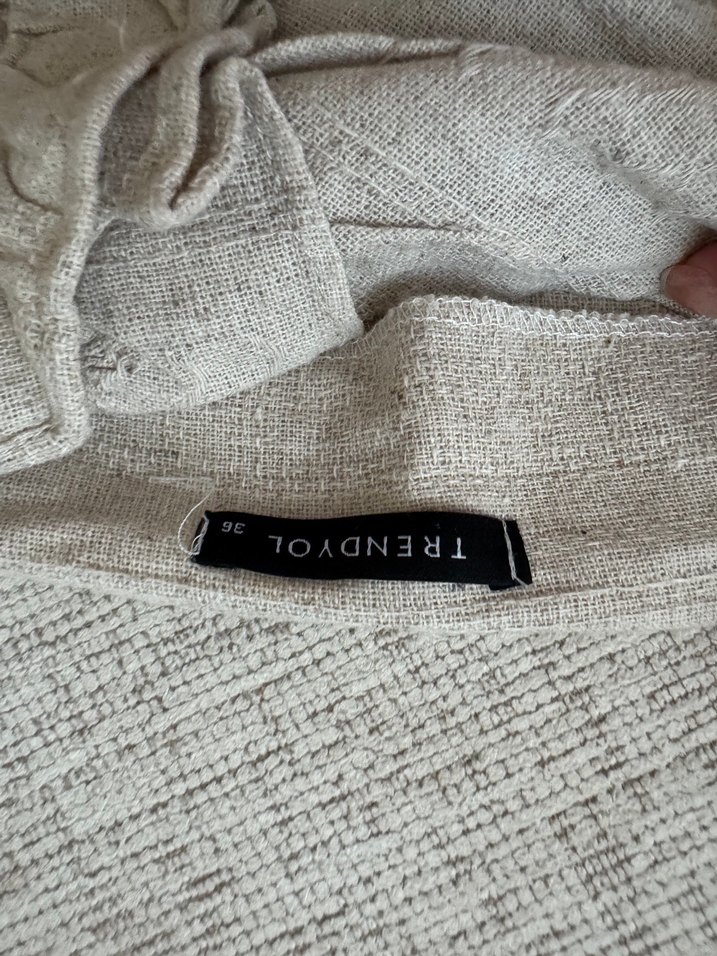 Bej Bohem Tarz Uzun Hamile Eteği - Görsel 3