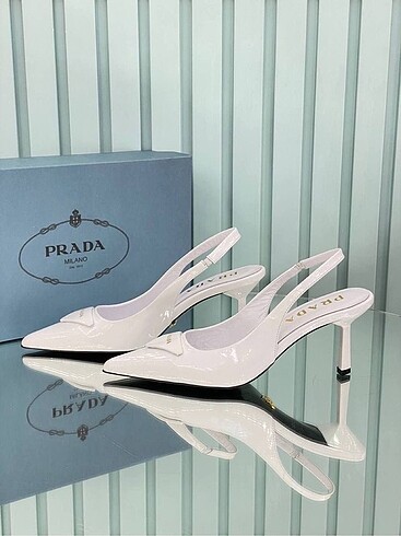 Prada Prada gercek deri topuklu