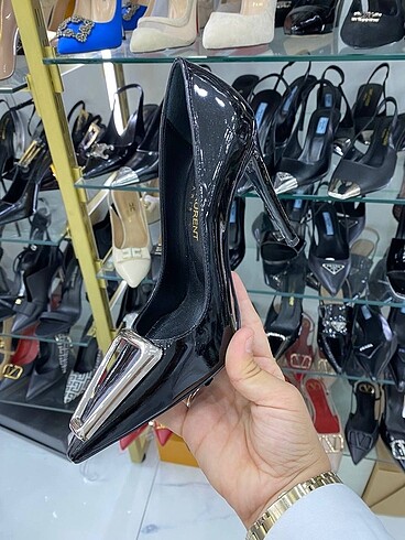 Yves Saint Laurent YSL SİYAH RUGAN STİLETTO