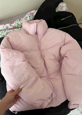 bershka pembe mont - Görsel 3