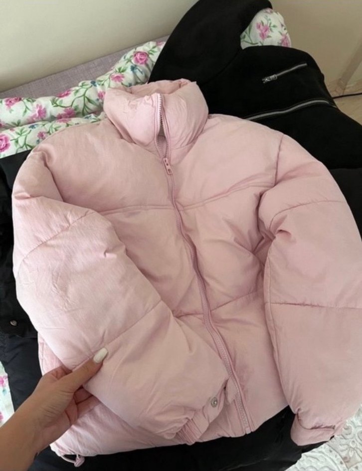 bershka pembe mont - Görsel 3