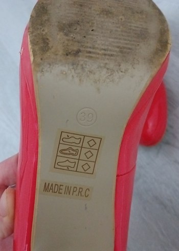 Kırmızı Minimalist Stiletto Topuklu Kadın Ayakkabı - Görsel 5