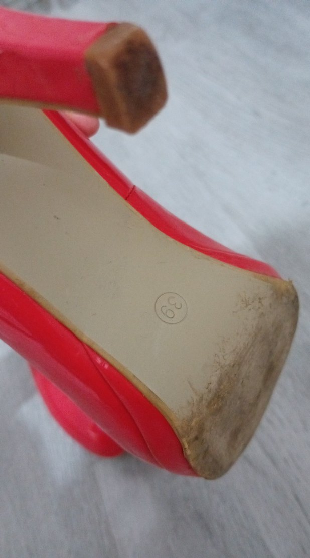 Kırmızı Minimalist Stiletto Topuklu Kadın Ayakkabı - Görsel 4