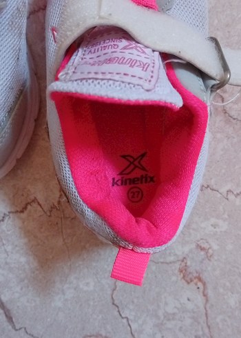 Kinetix Kinetix Kız Çocuk Gri Pembe Spor Ayakkabı