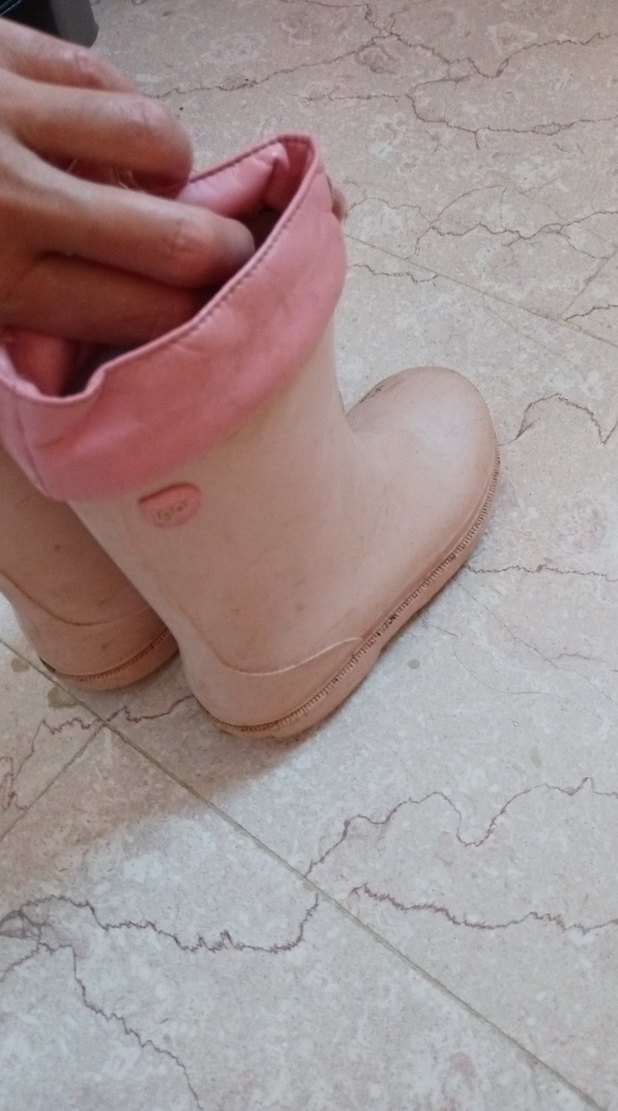 Kız Çocukları İçin Pembe Lastik Çizme - Görsel 2