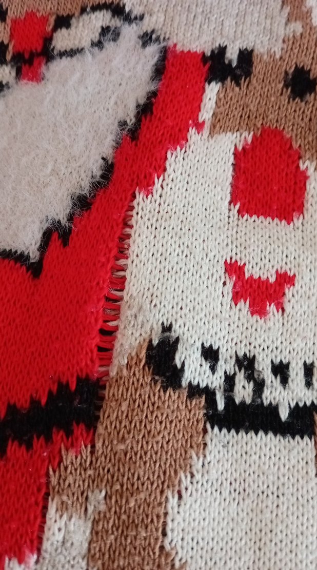 Nakışlı Gri Kadın Triko Kazak - Görsel 2