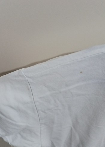 s Beden Beyaz Pamuklu Baskılı Kadın Tişört