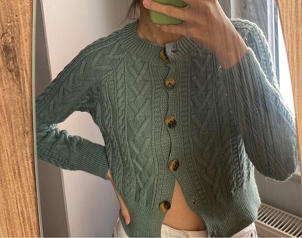 Crop hırka