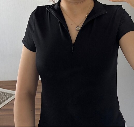 Fermuarlı bluz