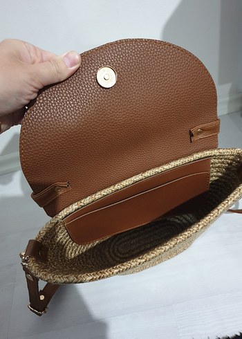  Beden kahverengi Renk ysl hasır çanta