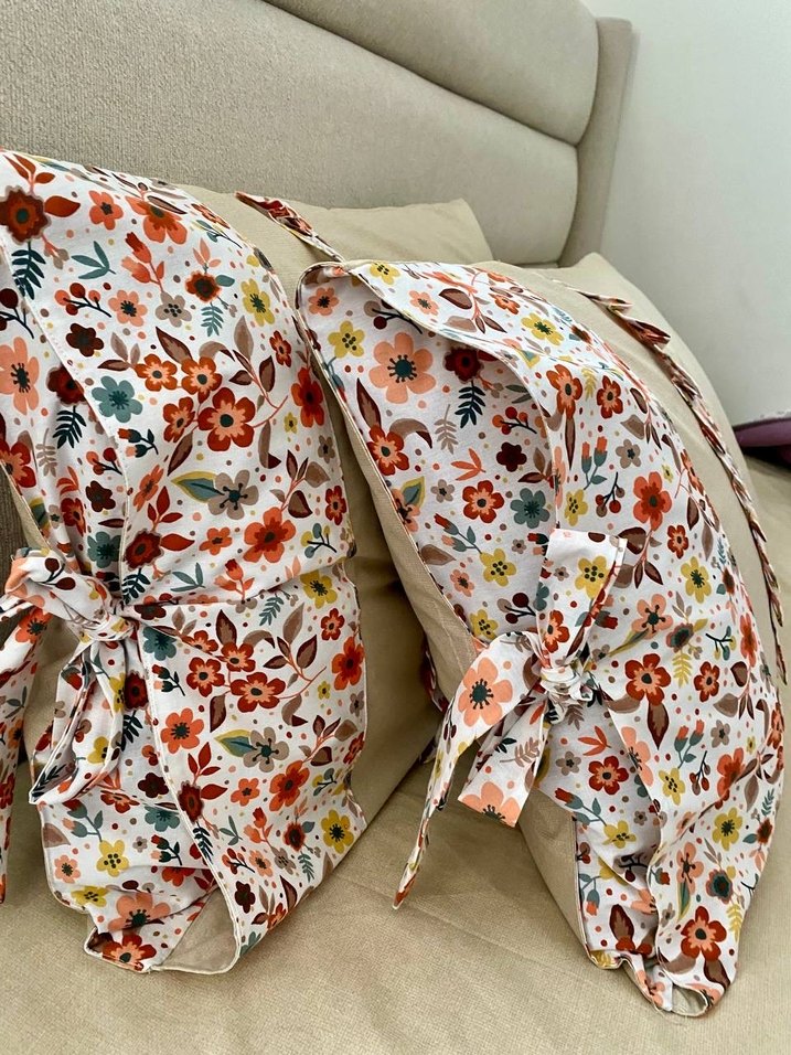 Çiçek Desenli Bohem Yastık Kılıfı - Görsel 3