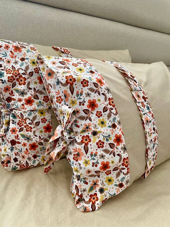 Çiçek Desenli Bohem Yastık Kılıfı - Görsel 4