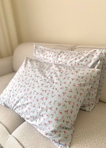 Pastel Çiçek Desenli Yastık Kılıfı - Görsel 4