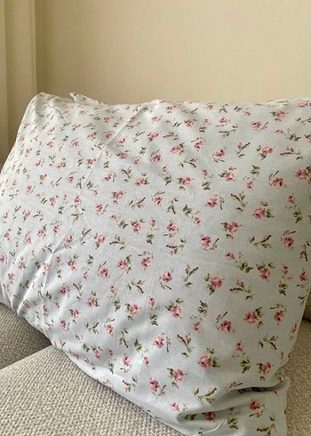 Pastel Çiçek Desenli Yastık Kılıfı - Görsel 6