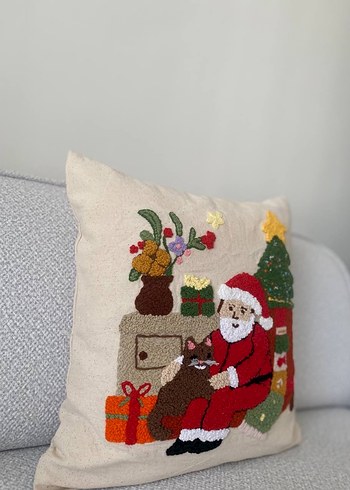 Punch Yılbaşı Noel kırlent  Kılıfı - Görsel 2