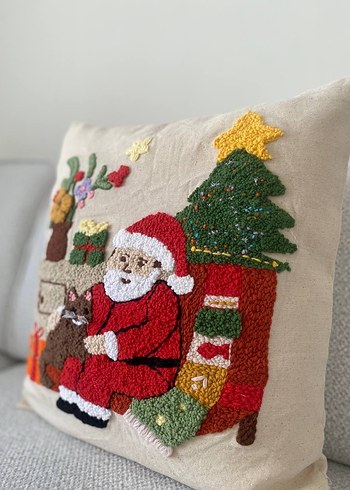 Punch Yılbaşı Noel kırlent  Kılıfı - Görsel 4