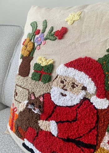 Punch Yılbaşı Noel kırlent  Kılıfı - Görsel 5