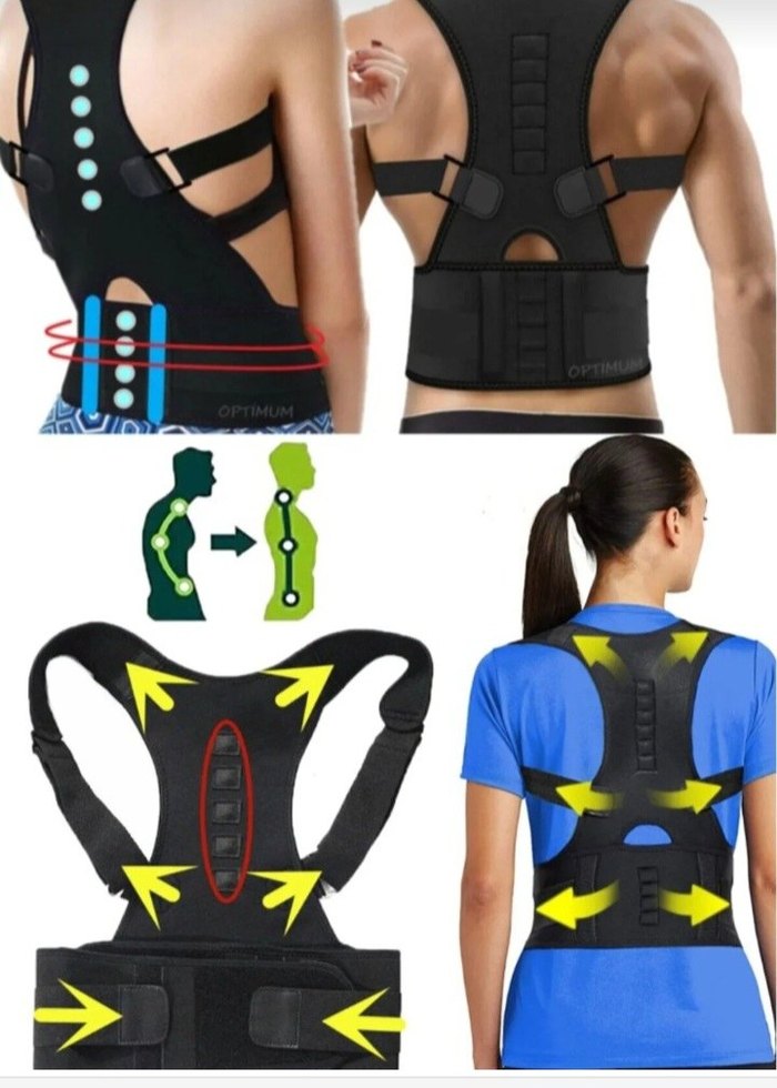 Dik duruş korsesi ortopedik kamburluk önleyici bel sırt omuz - Görsel 4