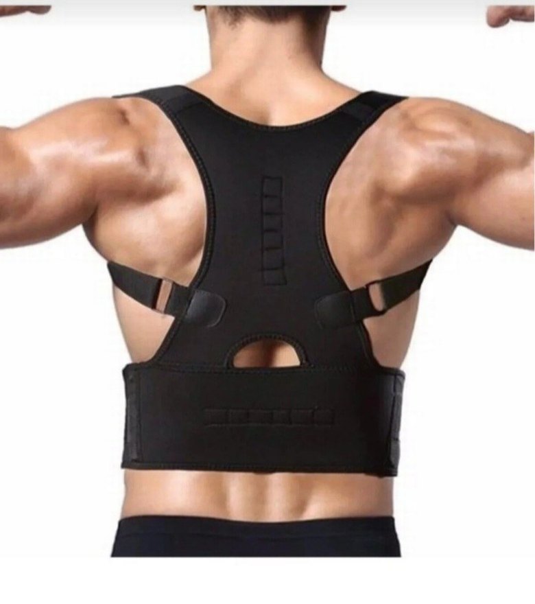 Dik duruş korsesi ortopedik kamburluk önleyici bel sırt omuz - Görsel 2