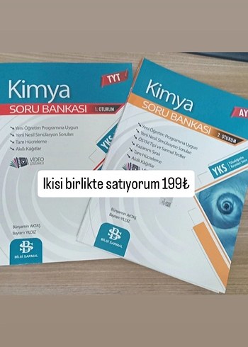 TYT AYT KİMYA SORU BANKASI 2'Lİ beraber - Görsel 2