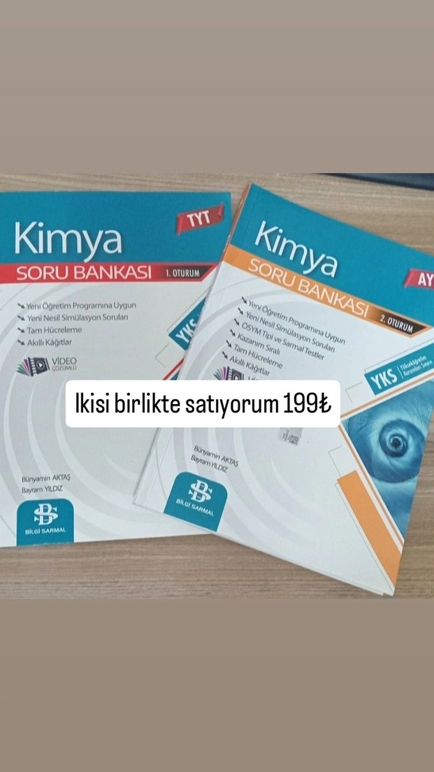 TYT AYT KİMYA SORU BANKASI 2'Lİ beraber - Görsel 2
