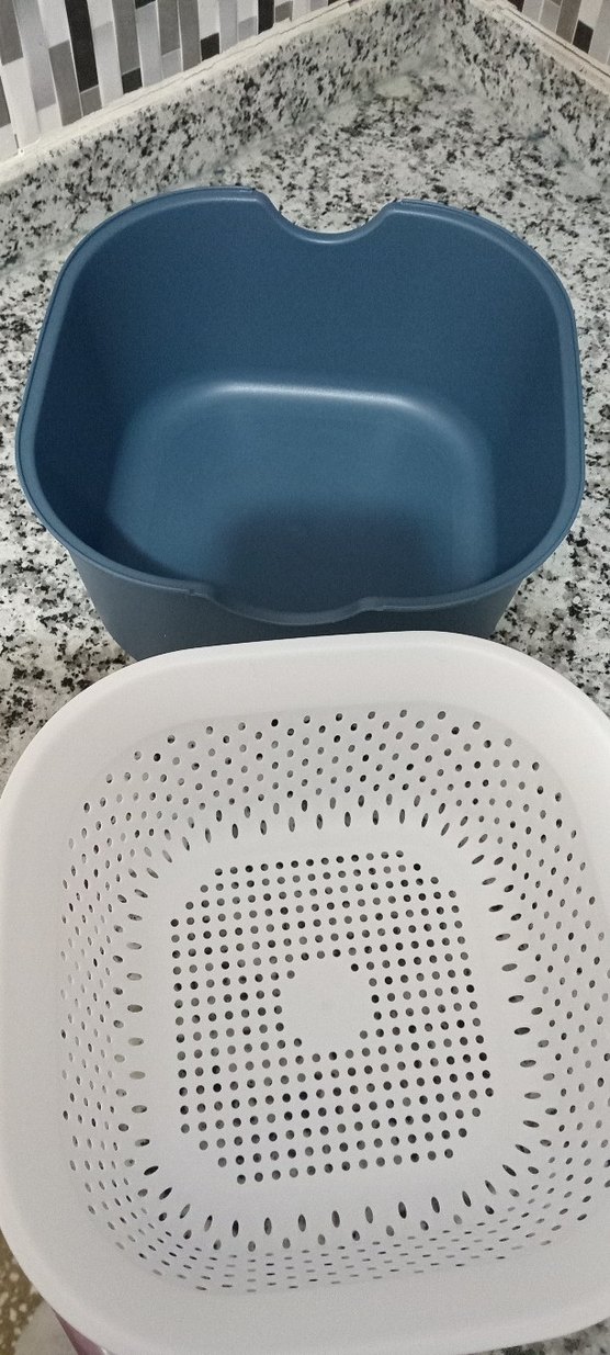 Gri Plastik Süzgeç+ Sepet - Görsel 3