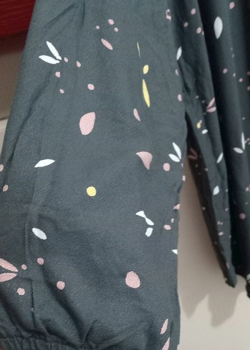 Bohem Gri Desenli Uzun Kollu penye - Görsel 3