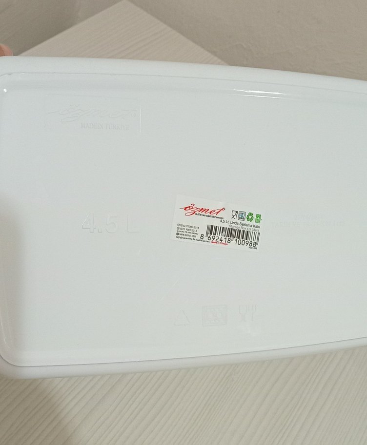 3"lü #leğen 4.5 litre #saklama kabı - Görsel 4