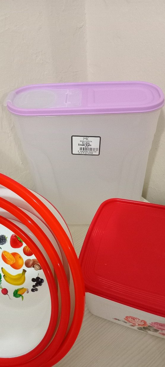 3'lü leğen erzak kabı saklama kabı birlikte - Görsel 3