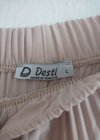 l Beden Bej Pilili Pantolon