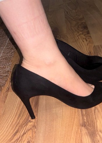 Stradivarius süet Stiletto - Görsel 2