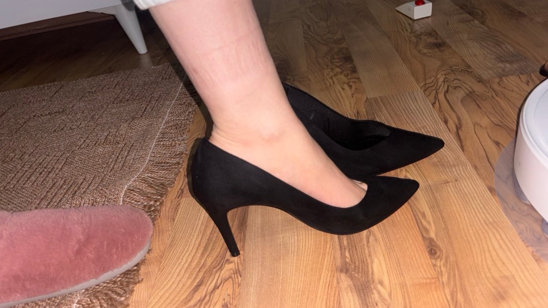 Stradivarius süet Stiletto - Görsel 2