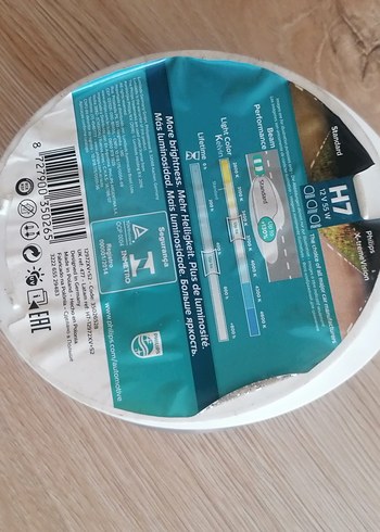 Beden PHILIPS H7 +130% Mavi Far Ampulü