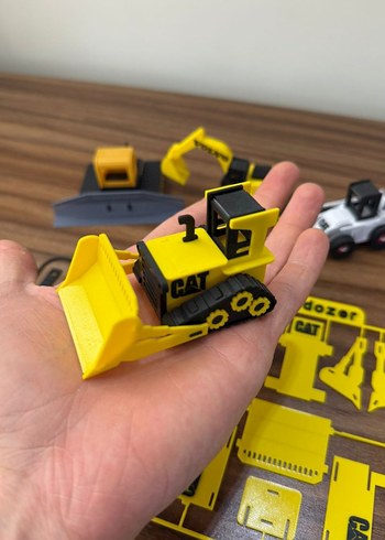 Buldozer Oyuncak Kit Yapboz Kepçe İş Makinesi - Görsel 5